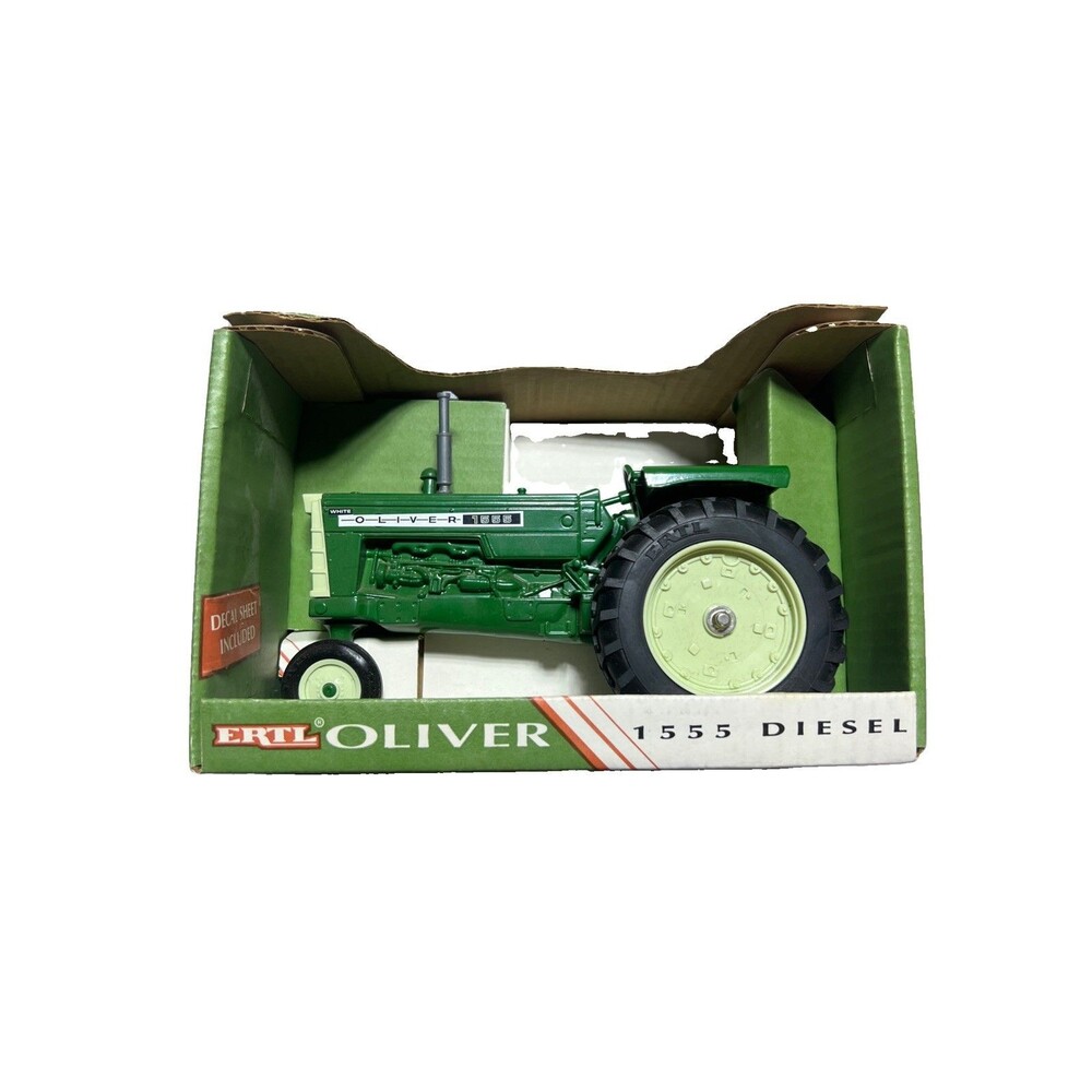 1993 Ertl Oliver 1555 diesel narrow front tractor 1:16 Scale NIB # 2223DO